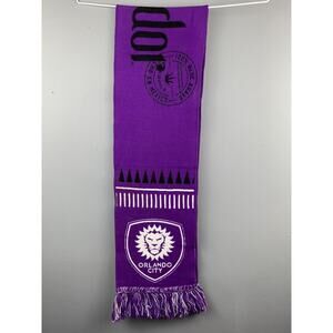 El‎ Jimador Tequila Memorabilia Frayed End Purple Scarf Orlando City MLS